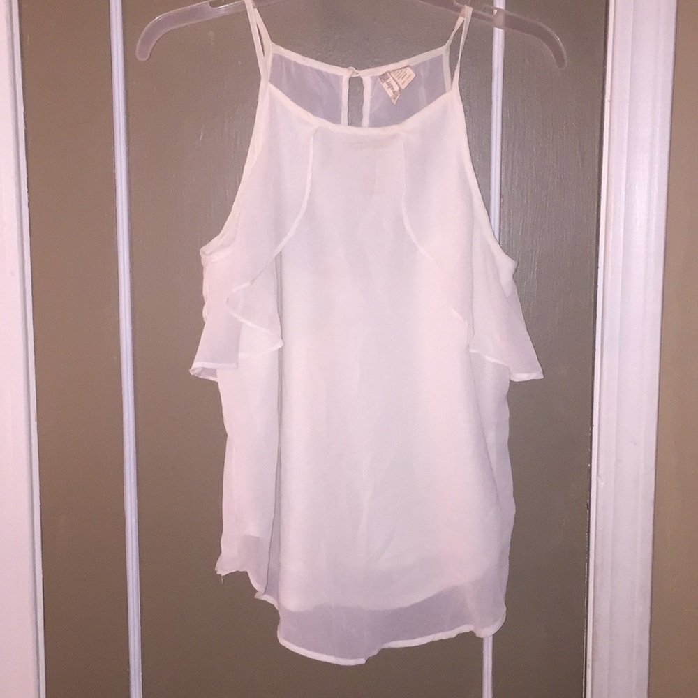 White tank top blouse